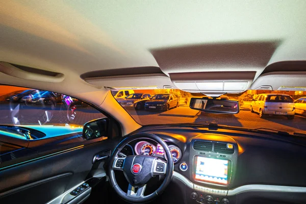 Interior do carro Fiat Freemont SUV — Fotografia de Stock