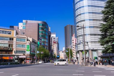 Ikebukuro bölge Tokyo Metropolü, Japonya, yaya geçidi