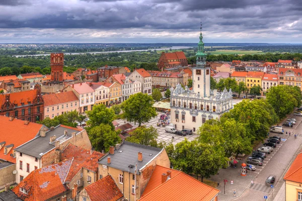 Старый город в Челмно, Польша — стоковое фото