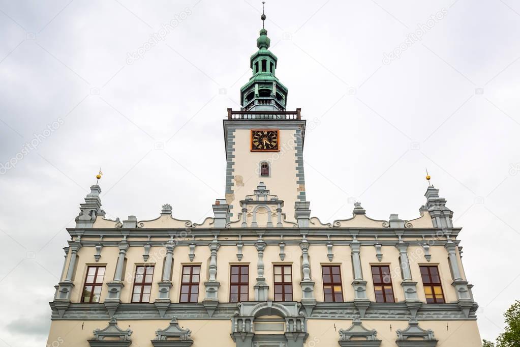 Architecture of the town hall in Chelmno