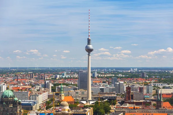 Widok z lotu ptaka na miasto Berlin — Zdjęcie stockowe