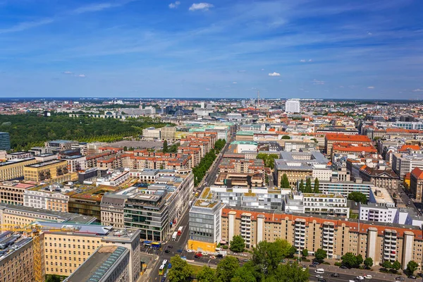 Widok z lotu ptaka na miasto Berlin — Zdjęcie stockowe