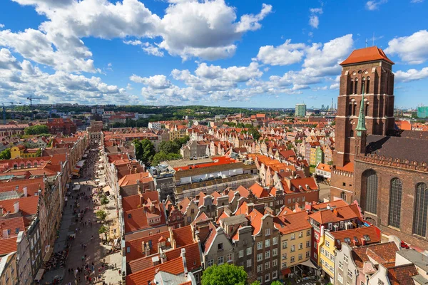 Szent Mária-katedrális, Gdansk óvárosának — Stock Fotó