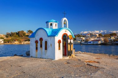 Güzel Şapel Girit Kato Galatas sahil üzerinde