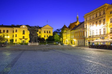 Gece, Polonya Bydgoszcz şehir mimarisi
