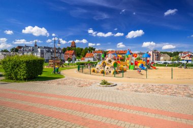 Nehir Tczew, Polonya Vistula Nehri'nin Bahçesi Parkı