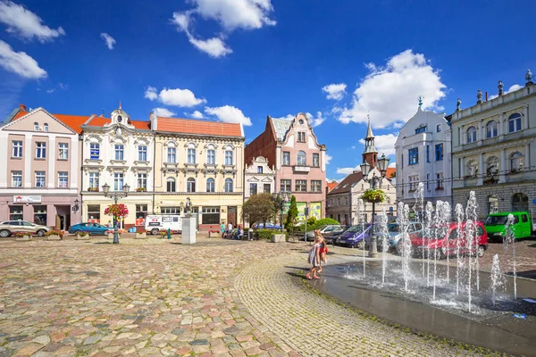 Plac na starym mieście Miasto Tczew w Polsce — Zdjęcie stockowe
