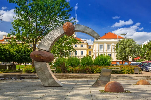 Architektur des Rathauses von pruszcz gdanski, Polen — Stockfoto