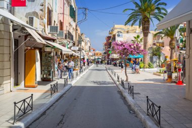 Dar sokakları ile Hatıra Eşyası Venedik bağlantı noktası Hanya Girit, Yunanistan