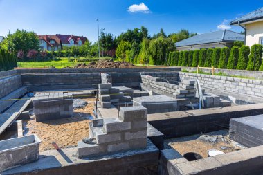 Vakfı için beton blok tuğla