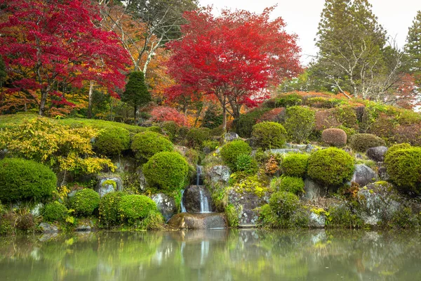Sonbahar su birikintisi Nikko Milli Parkı içinde — Stok fotoğraf