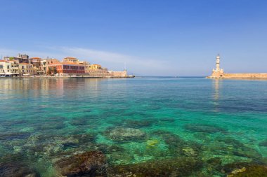 Hanya Girit eski Venedik limanda mimarisi