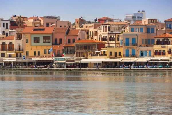 Antico porto veneziano di Chania a Creta, Grecia — Foto Stock