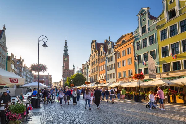 Arquitetura da Long Lane em Gdansk — Fotografia de Stock