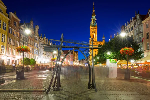 A hosszú lane, Gdansk felépítése — Stock Fotó