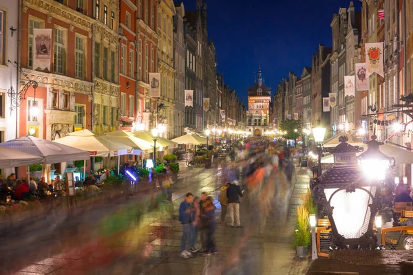 Architektur der langen Gasse in Danzig — Stockfoto