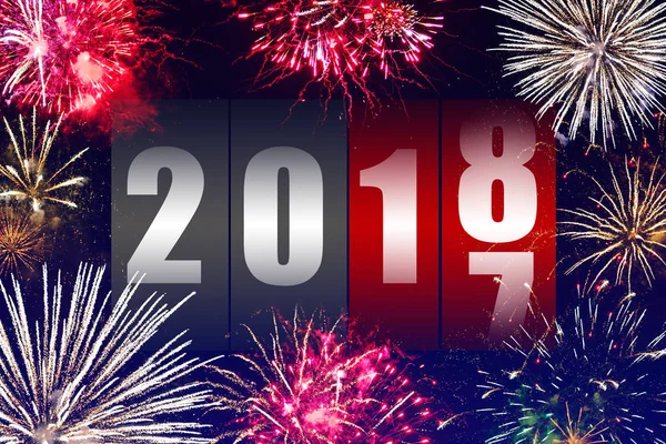 Happy New Year 2018 — Stock Photo, Image