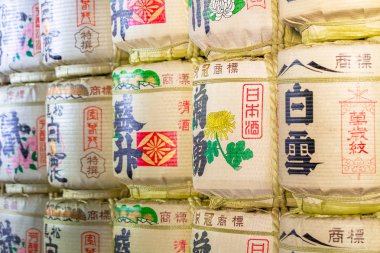 Sake Toshogu Tapınağı'nda varil 
