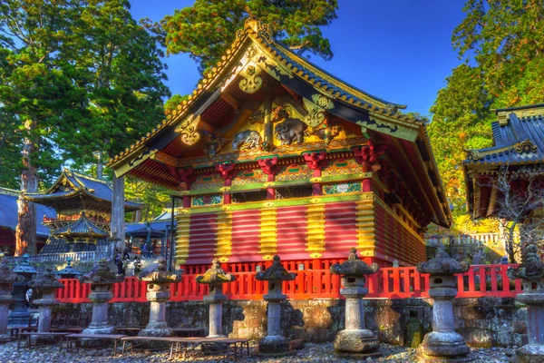 Arquitetura de templo de Santuário de Toshogu em Nikko — Fotografia de Stock