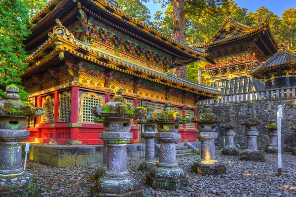 Architektura Toshogu svatyně chrámu v Nikko — Stock fotografie