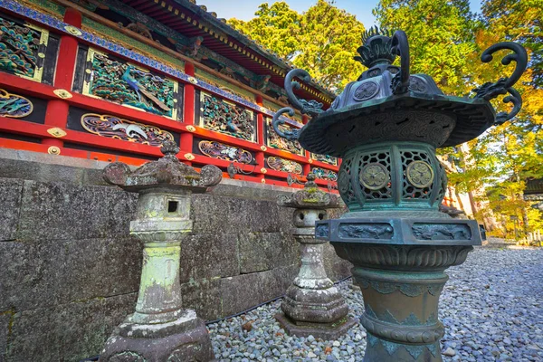 Архітектура храму Toshogu Shrine у Nikko — стокове фото