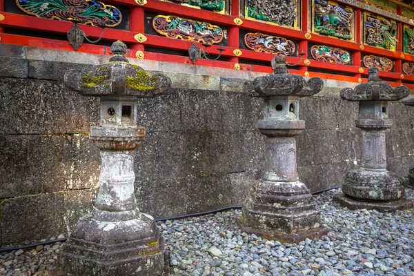 Архітектура храму Toshogu Shrine у Nikko — стокове фото