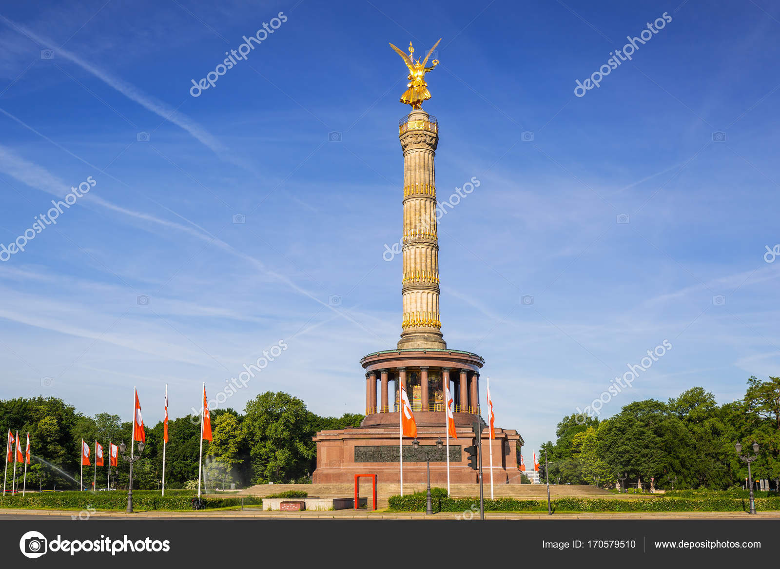 Siegessäule in Berlin Stockfotografie lizenzfreie Fotos © Patryk