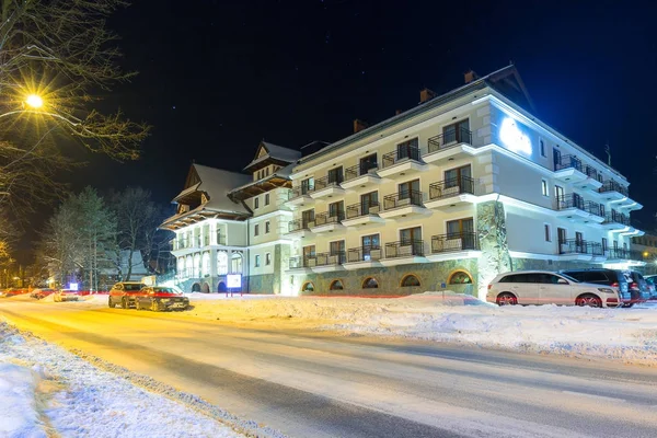 Arquitectura de Zakopane en invierno, Polonia — Foto de Stock