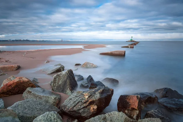 Vackra stranden vid Östersjön — Stockfoto