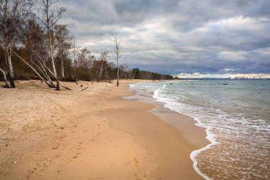 Baltık Denizi beach fırtınalı havalarda