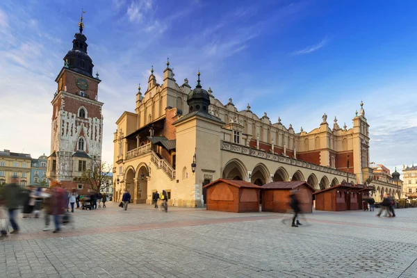 Przy głównym placu na starym mieście w Krakowie — Zdjęcie stockowe