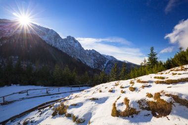 Mount Giewont in Tatra mountains, Poland clipart