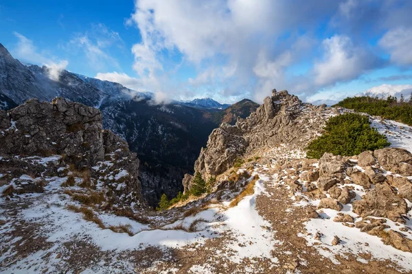 Tatra Gebergte Uitzicht Vanaf Top Van Sarnia Skala Piek Polen — Stockfoto