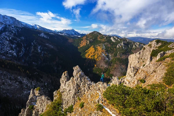 Vue Sur Les Montagnes Tatra Depuis Sommet Sommet Sarnia Skala — Photo