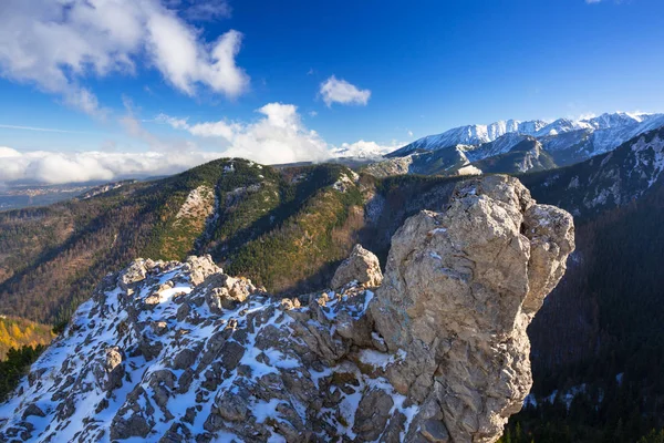 Tatra Gebirge Blick Von Der Spitze Des Sarnia Skala Gipfel — Stockfoto