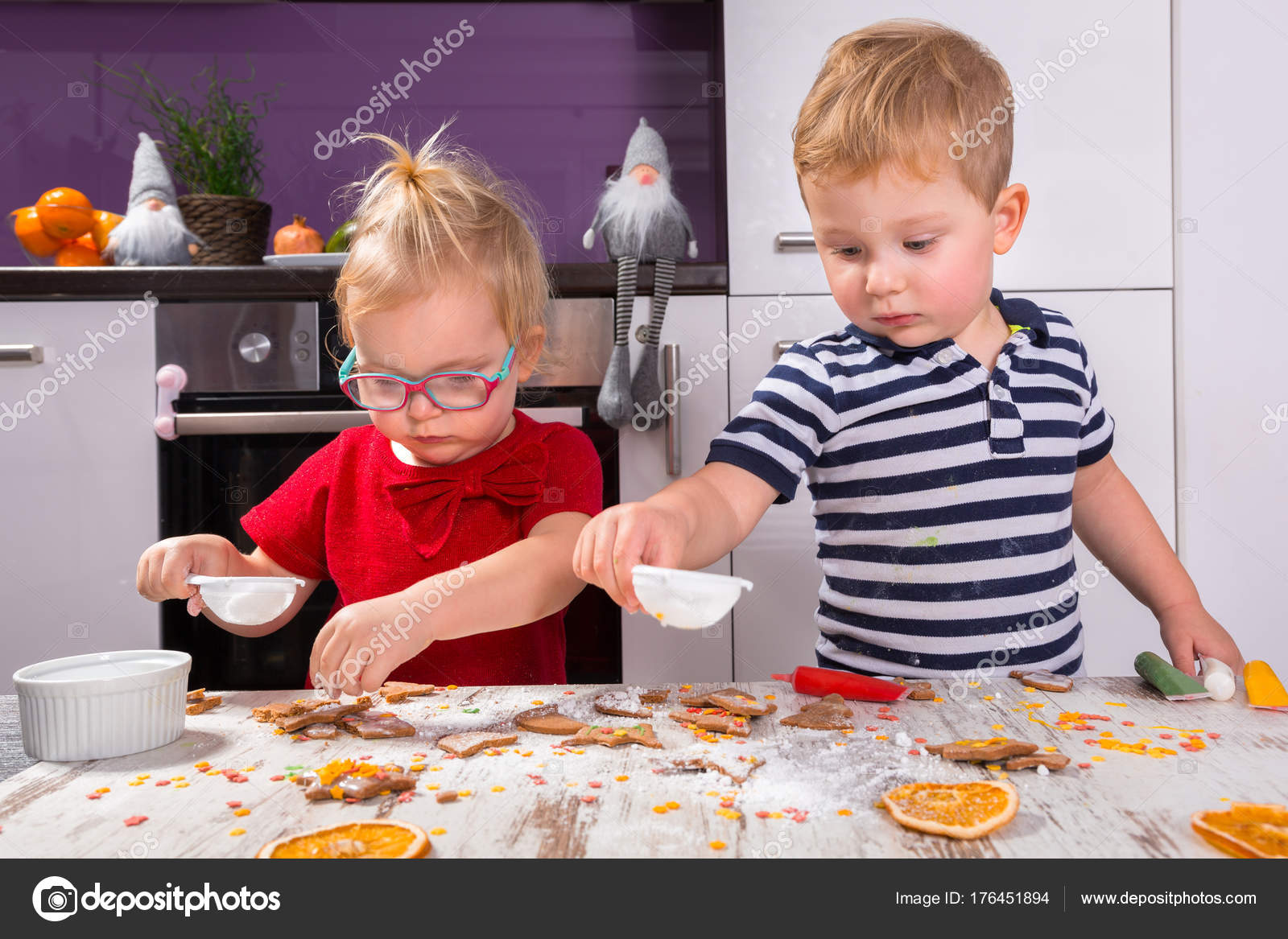 Cute Little Boy Girl Twins Decorating Christmas Cookies Kitchen Stock Photo Image By C Patryk Kosmider Cute Little Boy Girl Twins Decorating Christmas Cookies Kitchen Stock Photo Image By C Patryk Kosmider