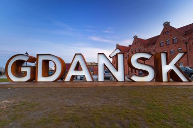 Olowianka Island, Polonya Gdansk şehir açık işareti