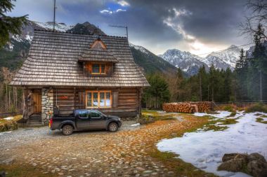 Dağ kulübede Tatra Dağları, Polonya