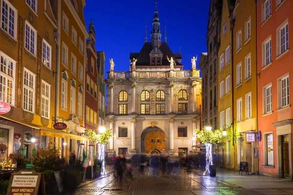 Gdansk Polen December 2017 Kerstversiering Oude Binnenstad Van Gdansk Polen — Stockfoto