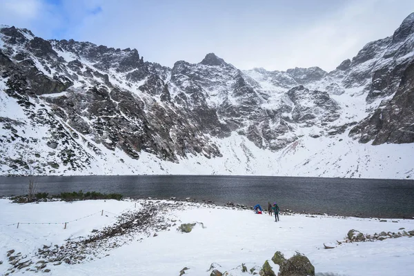 Beautiful Tatra Mountains Scenery Black Pond Poland — Stock Photo, Image