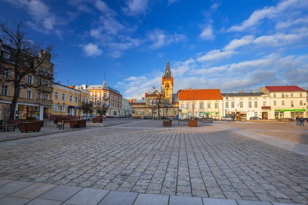 Swiecie Polen December 2017 Het Platform Van Markt Squere Stad — Stockfoto