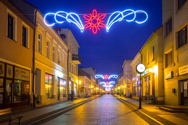 Κέλμνο Πολωνία Δεκεμβρίου 2017 Διακοσμήσεις Χριστουγέννων Στην Παλιά Πόλη Του — Φωτογραφία Αρχείου