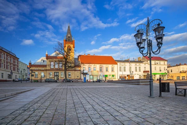 Рыночная Площадь Города Свенцие Севере Польши — стоковое фото