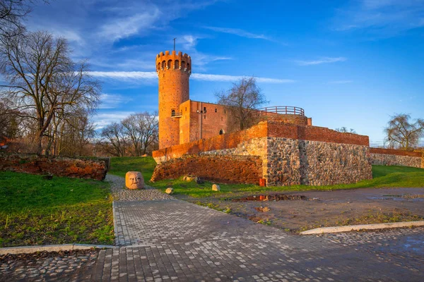 Castello Teutonico Medievale Swiecie Polonia — Foto Stock