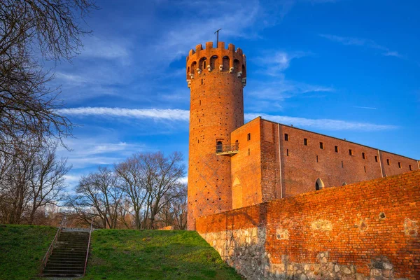 Średniowiecznego Zamku Krzyżackiego Świeciu Polska — Zdjęcie stockowe