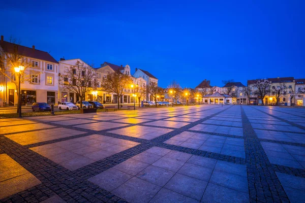 Oud Stadsvierkant Chelmno Schemering Polen — Stockfoto