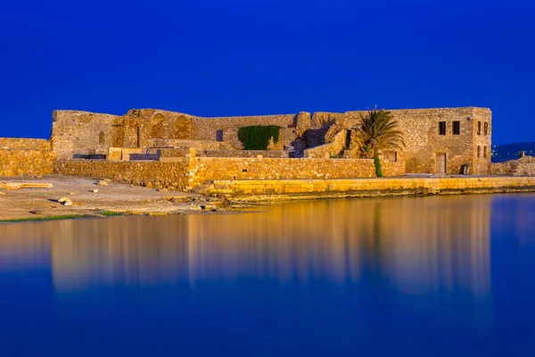 Ruínas Antigo Porto Veneziano Chania Creta Grécia — Fotografia de Stock