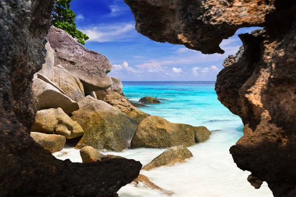 Paisagem Praia Tropical Mar Andaman Tailândia — Fotografia de Stock