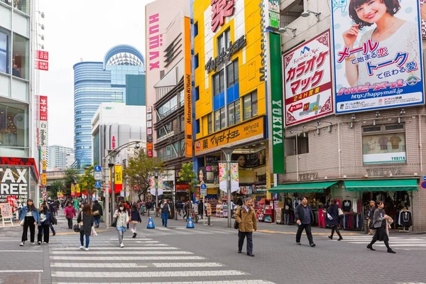 Tokyo Japão Novembro 2016 Ruas Distrito Ikebukuro Metrópole Tóquio Japão — Fotografia de Stock