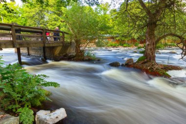 Güney İsveç'te KADEMELI Rocky creek